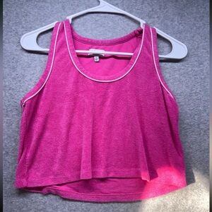 crown & ivy Vibrant Pink Tank Top